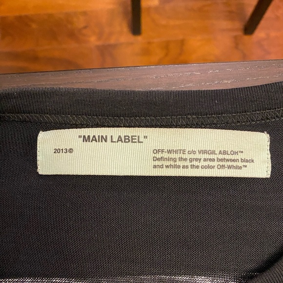 Off-White Long Sleeve Diagonal Monalisa Tee - Picture 3 of 6